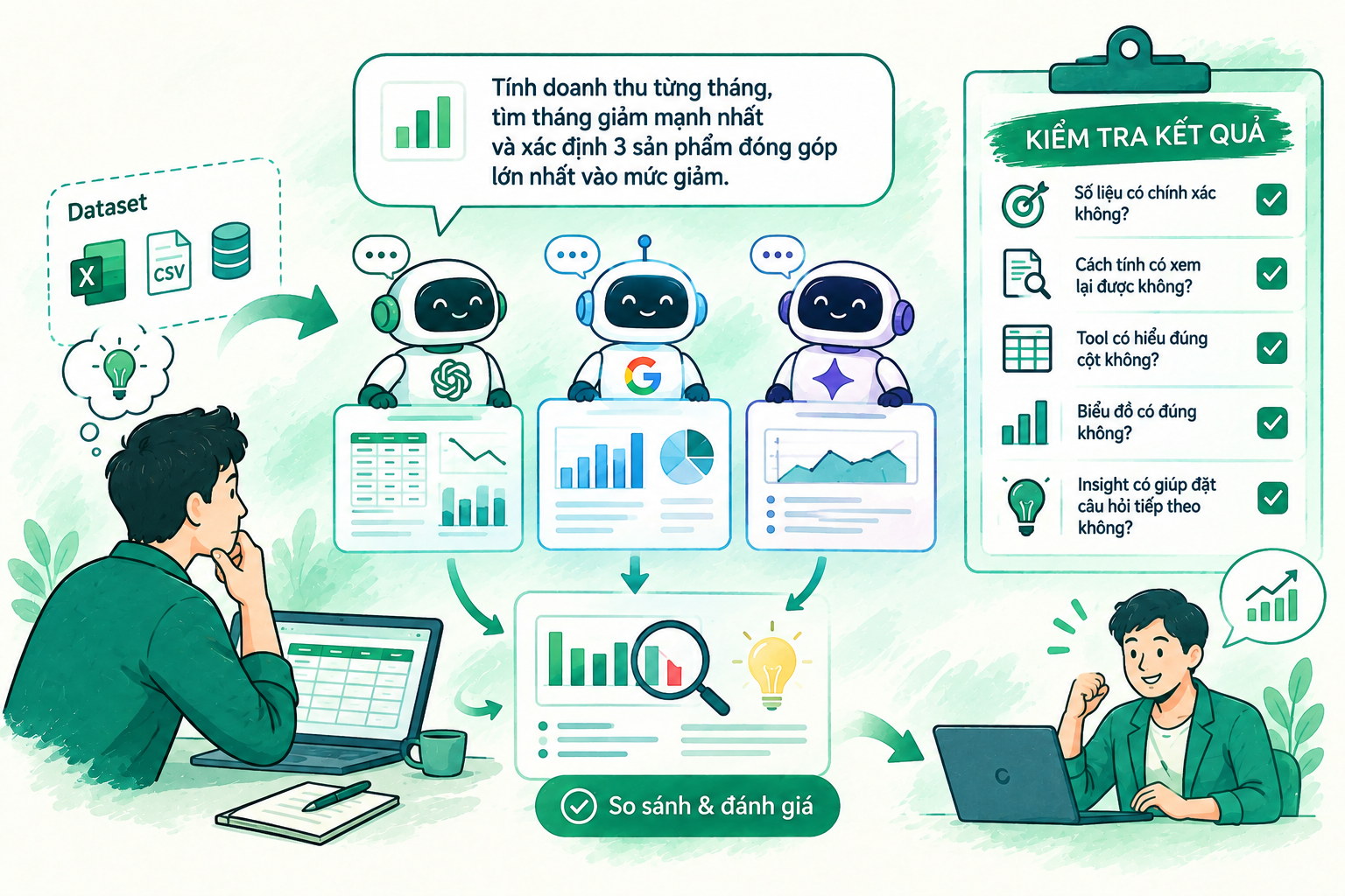 Cách kiểm tra AI có thực sự phân tích dữ liệu tốt không