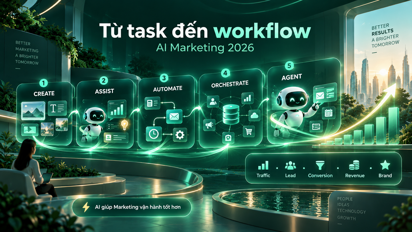 Từ dùng AI cho từng task đến vận hành Marketing với AI