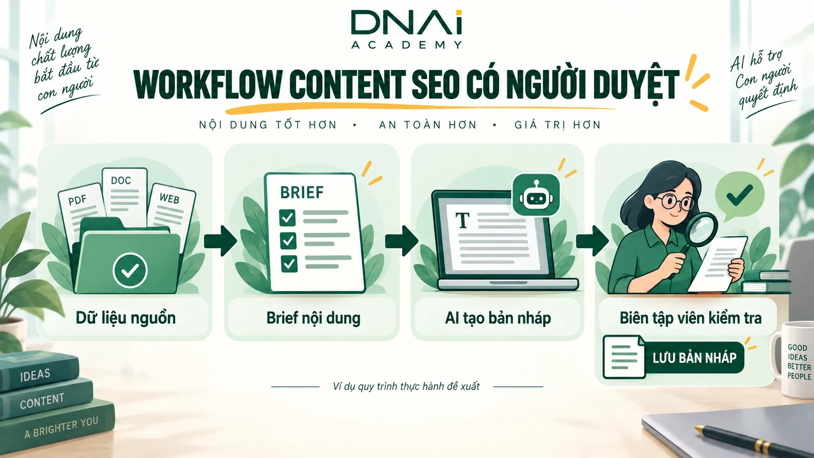 Quy trình thực hành đề xuất, có bước kiểm tra của con người